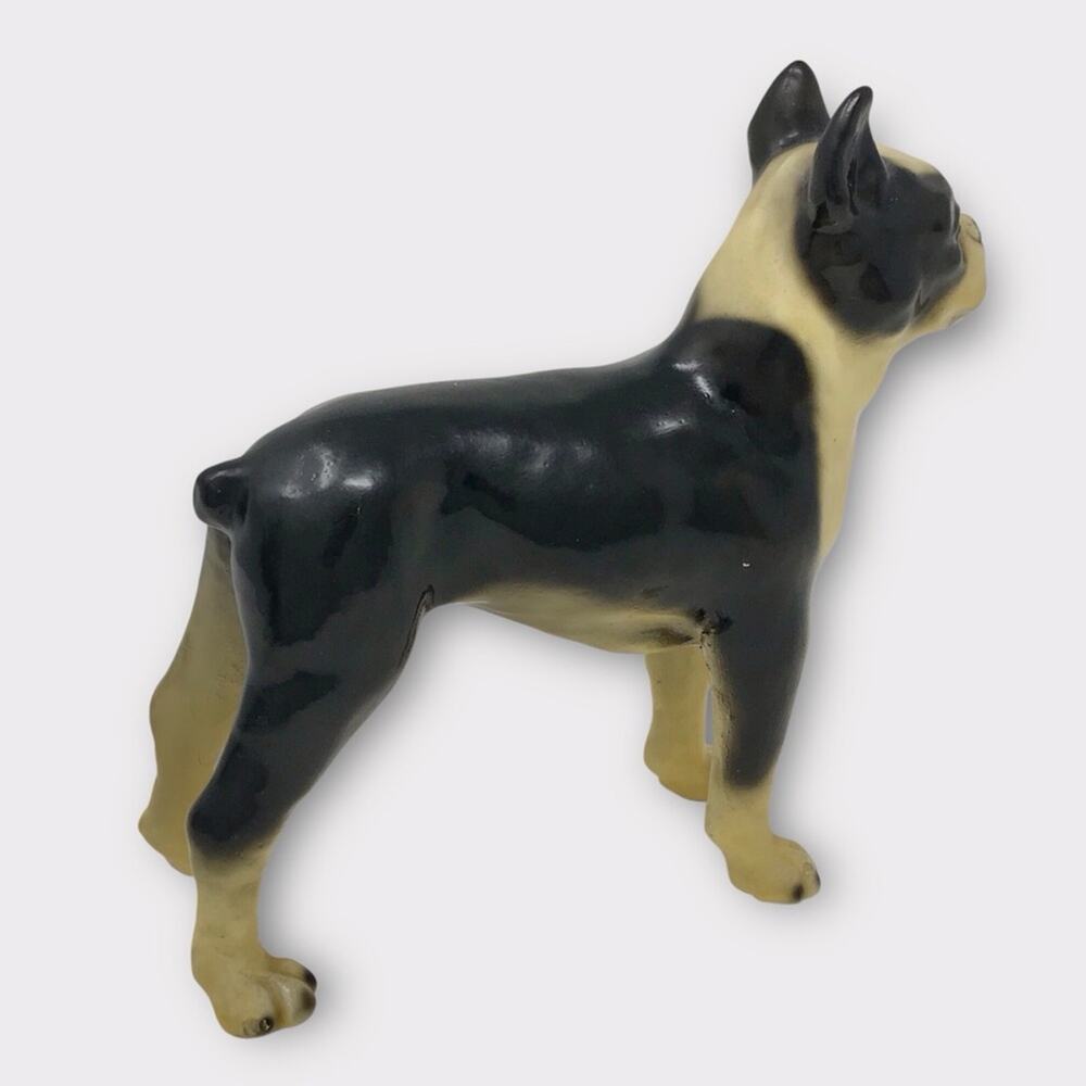 Mortens Studio Boston Terrier Dog Vintage Figurine Black & White Female - Picture 6 of 8